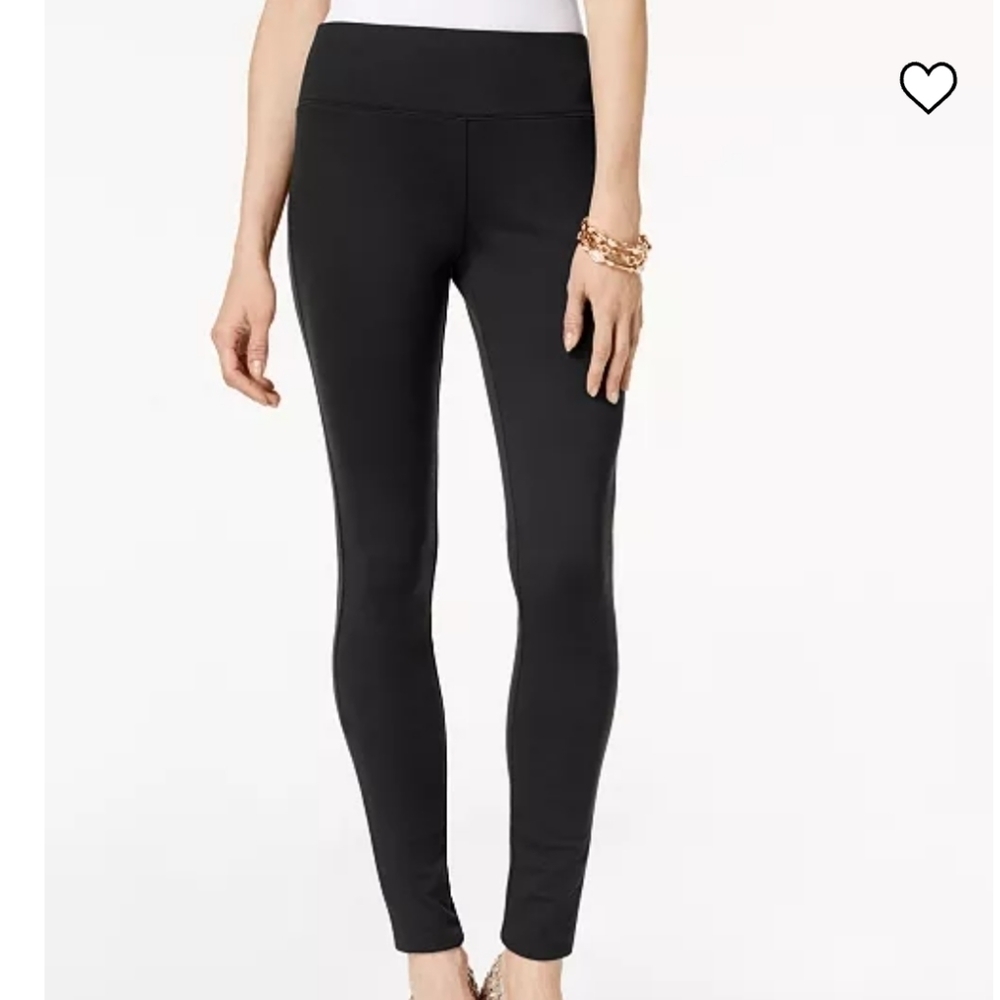 I.N.C. INTERNATIONAL CONCEPTS Petite Seamless Leggings, size 12P, black